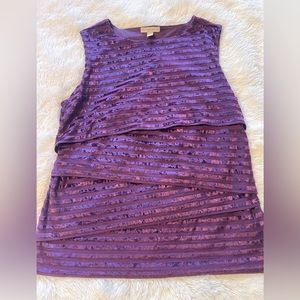 Beautiful Purple Striped Blouse